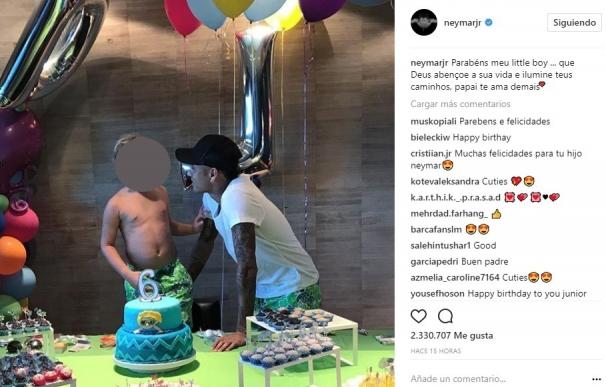 La felicitación de cumpleaños de Neymar a su hijo ajeno a toda polémica futbolística