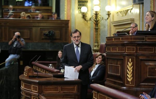 Rajoy dice a la oposición que la responsabilidad política se exige con moción de censura