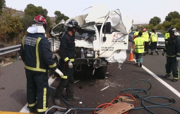 Un total de 10 heridos en los 8 accidentes durante el fin de semana en las carreteras de la Región