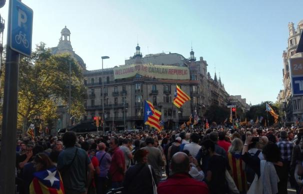 El Ayuntamiento de Barcelona cifra en 40.000 las personas concentradas ante Economía