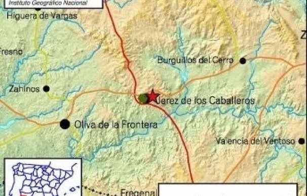 Jerez de los Caballeros (Badajoz) registra un terremoto de 3,3 grados de magnitud