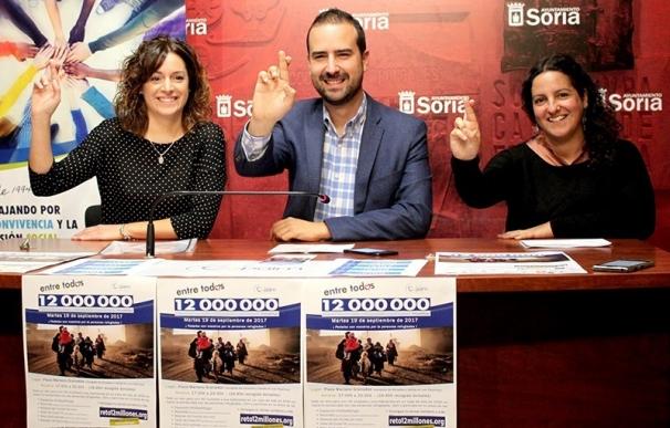 El reto '12.000.000 pedaladas' hará parada en Soria para sensibilizar sobre la situación de los refugiados