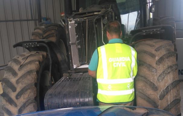 Dos detenidos por robar un tractor localizado en León del interior de una nave agrícola en Valladolid