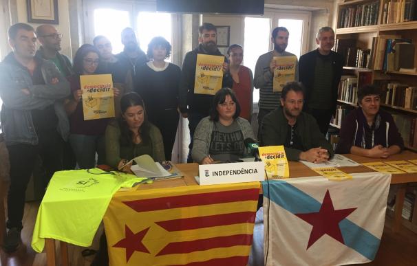 La plataforma Galiza con Catalunya llama a reivindicar en Santiago el "derecho a decidir" la víspera del referendo