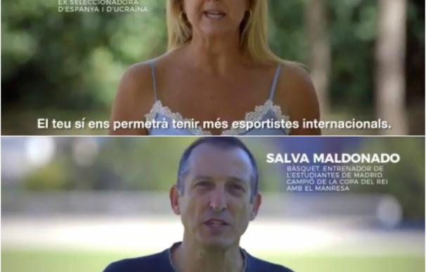 Salva Maldonado, Anna Tarrés o Natàlia Viadufresne participan en la campaña 'L'Esport pel Sí'