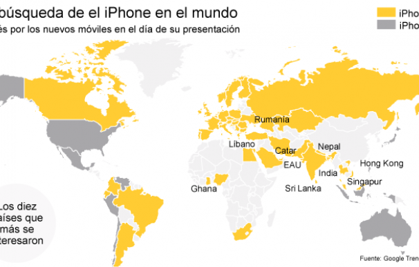 Singapur, el país que más se interesó por el iPhone 8 y el iPhone X en Google