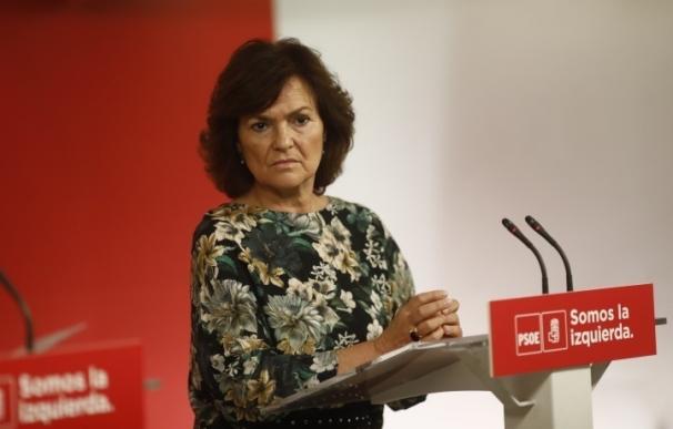 Calvo(PSOE) pide coherencia a Puigdemont y dialogue después del voto a favor de PDeCAT a la Comisión Parlamentaria
