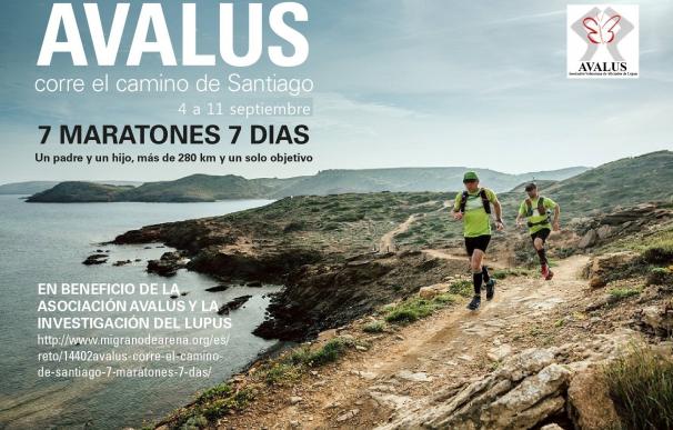 Esposo e hijo de una enferma de lupus correrán 280 kilómetros del Camino de Santiago en siete días desde este lunes