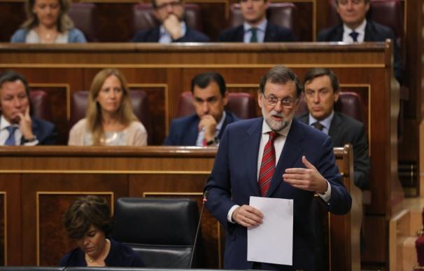 Rajoy responderá mañana en el Congreso a preguntas de ERC y PNV sobre el referéndum