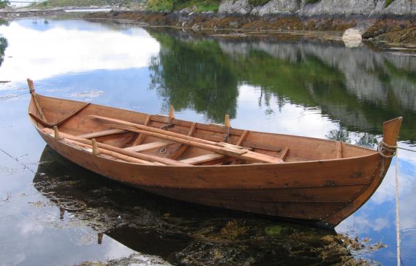 Prototipo de barco vikingo.