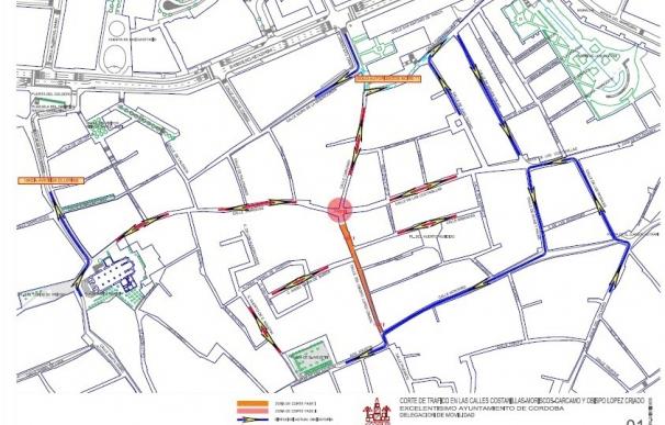 El Ayuntamiento pone en marcha este jueves un plan de tráfico ante el corte por obras en Costanillas
