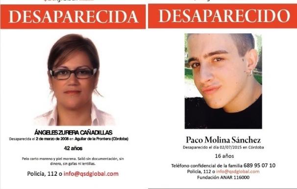 Familiares de los desparecidos Paco Molina y Ángeles Zurera llegan este miércoles al Congreso de los Diputados
