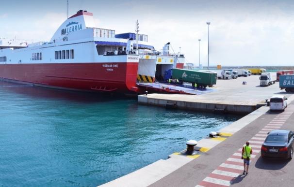 El tráfico de mercancías en los puertos de Baleares crece un 7% en la primera mitad de año