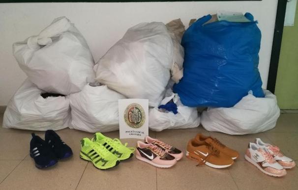 Dos detenidos y 119 pares de zapatillas incautadas en una operación contra la falsificación