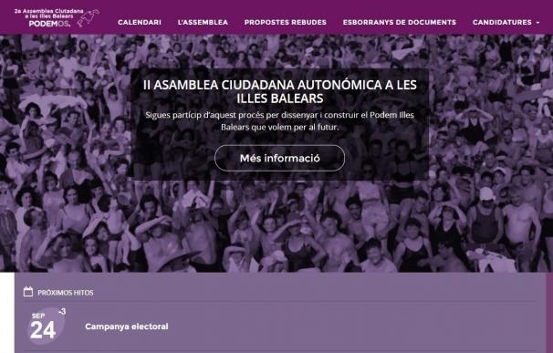 Abierto hasta el 3 de octubre el periodo de votaciones de las primarias de Podemos en Baleares