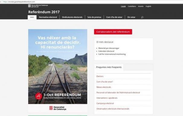 Puigdemont sigue publicitando la web del 1-O a pesar de las más de 140 bloqueadas