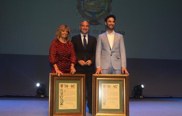 Málaga gana dos Hijos Predilectos con María Teresa Campos y Dani Rovira, que subrayan el amor por su tierra