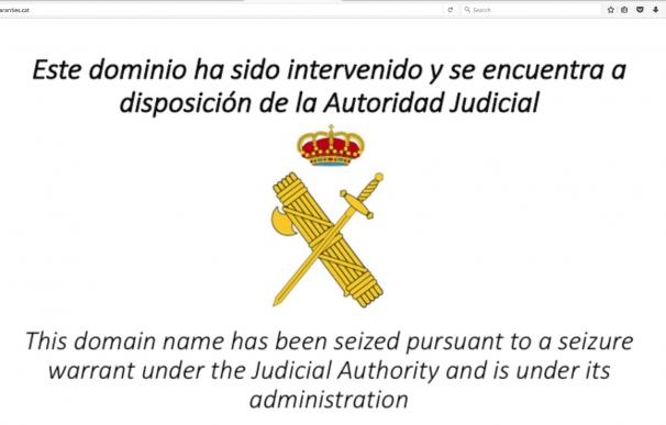 La Guardia Civil clausura la web de ANC en su actuación como policía judicial contra 144 páginas