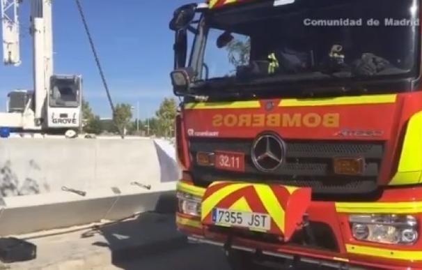 Muere un trabajador de 55 años tras caerle una plancha de hormigón de 5.500 kilos en Villanueva de la Cañada (Madrid)