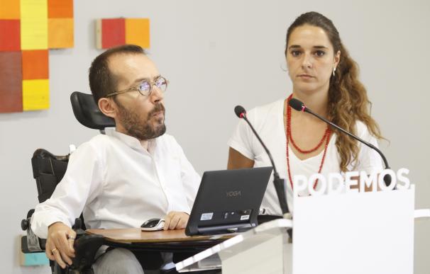 Podemos no reconocerá una declaración unilateral de independencia pero rechaza la posible detención de Puigdemont