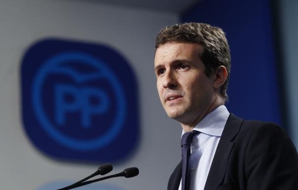 Casado (PP) cree que la "colecta" propuesta por Junqueras busca eludir responsabilidades