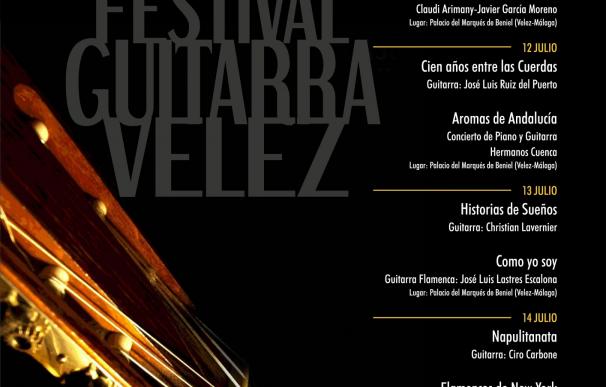 Vélez-Málaga inicia este martes el Festival Internacional de la Guitarra