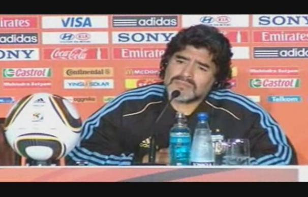 Tristeza de Maradona tras la derrota de Argentina