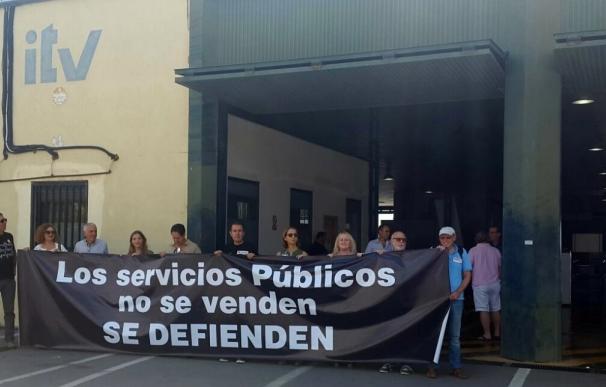 Los sindicatos exigen que la ITV de Alcantarilla siga siendo pública y piden la dimisión del consejero Juan Hernández