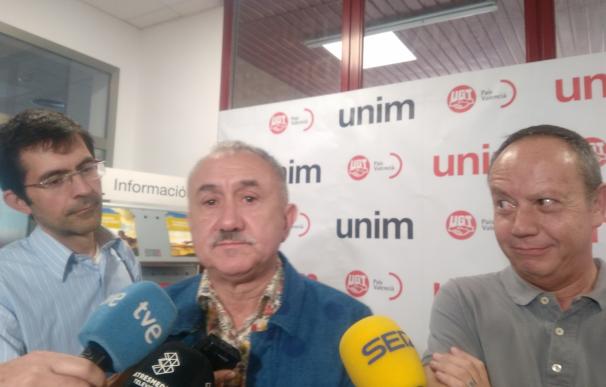 Álvarez (UGT): "El Gobierno debe encontrar vías de diálogo porque un conflicto político se resuelve negociando"