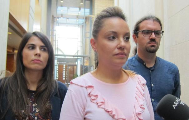 Podemos lamenta que el PSOE Aragón "se aliene con los más reaccionarios", algo que tendrán "consecuencias"