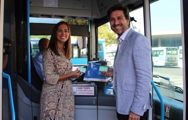 Presentan el nuevo dispositivo para la integración de Emtusa en el Consorcio de Transportes de Huelva