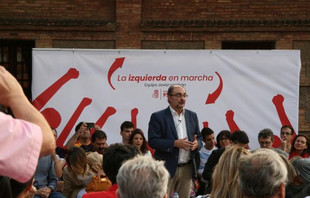 Lambán (PSOE) pide confrontar políticas en las primarias y advierte de que la sociedad no reclama una lucha de poder