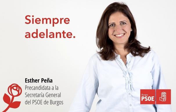Esther Peña revalida su posición al frente de la Secretaría General del PSOE de Burgos