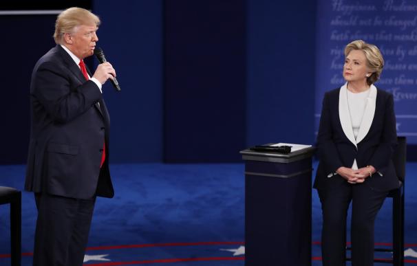 Imágenes del segundo debate Hillary Clinton y Donald Trump