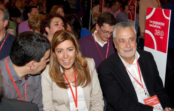 El expresidente andaluz José Antonio Griñán junto a la actual jefa del Ejecutivo regional, Susana Díaz.