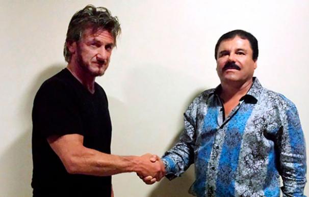 El actor Sean Penn y Joaquín 'El Chapo' Guzmán (Foto: Rolling Stone)