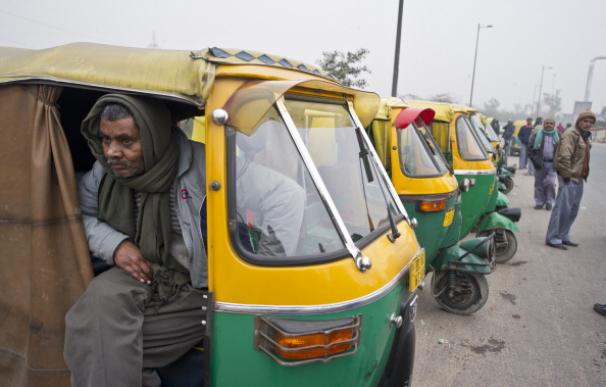 El moto taxi es un popular medio de transporte en la India