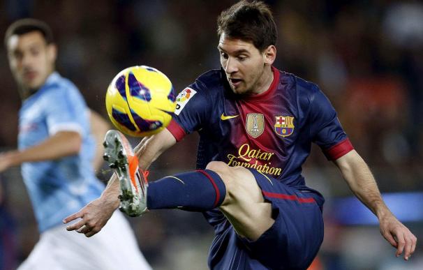 Messi ofrece al Camp Nou la Bota de Oro y Xavi el Príncipe de Asturias
