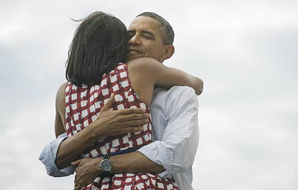 Barack Obama publica esta foto en Twitter para anunciar su victoria en 2012