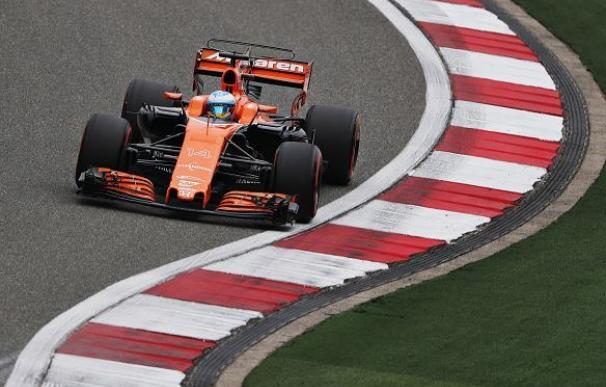 Alonso no pudo pasar a la Q3 en la clasificación del GP de China.