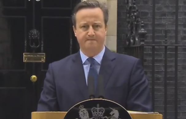 Instantánea de David Cameron durante su vídeo en contra del 'Brexit'