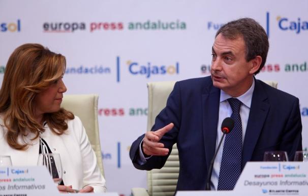 Susana Díaz agradece a Rodríguez Zapatero su "decisiva intervención" en la liberación de Leopoldo López