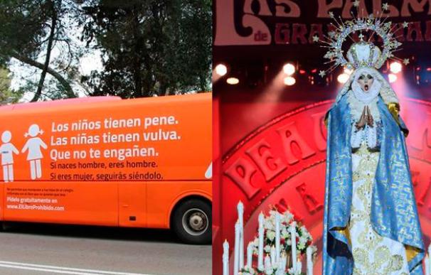 El autobús de HazteOír y el número del drag-queen en el carnaval han ofendido a muchas personas en España.