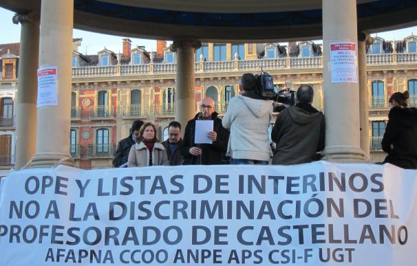 Una concentración en Pamplona pide una educación pública "alejada de posicionamientos ideológicos"