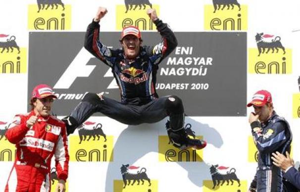 Webber gana el Gran Premio de Hungría y Alonso termina segundo