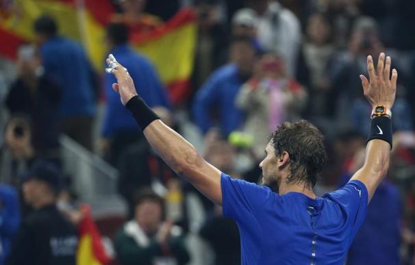 Rafa Nadal suma su 15 victoria seguida en pista dura y pasa a semifinales en Shanghai