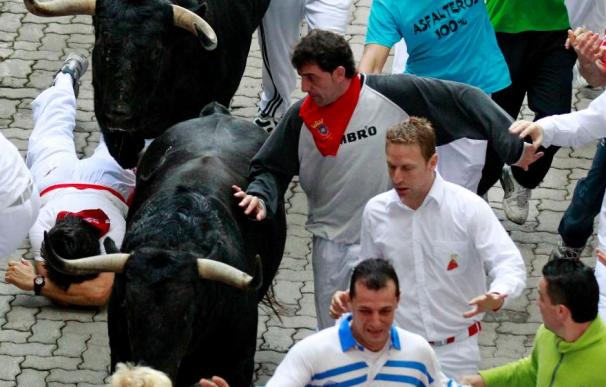 Los toros de El Pilar protagonizan el encierro más veloz de las fiestas