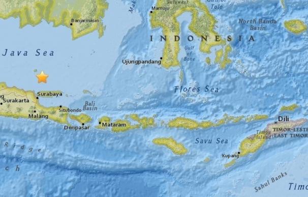 Registrado un terremoto de magnitud 5,7 al norte de las costas de Java