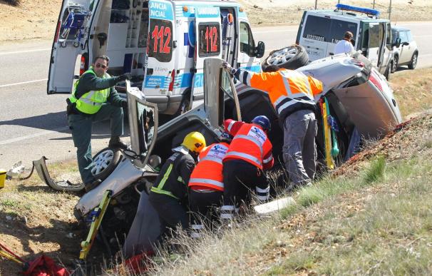 Dos muertos y dos heridos en un accidente de tráfico en Salamanca
