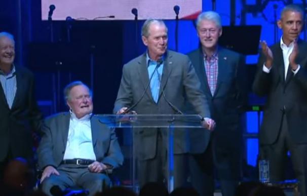 Cinco ex presidentes juntos en un concierto